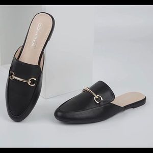 Mules for Women Flats Comfortable Slip On Pointed Toe